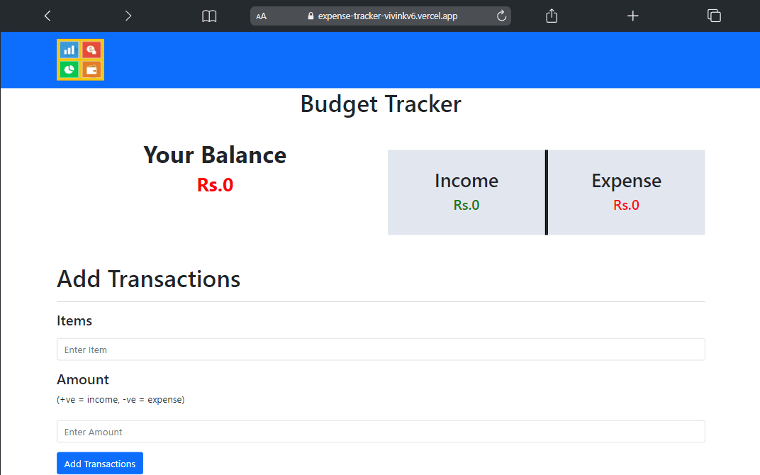 Budget Tracker